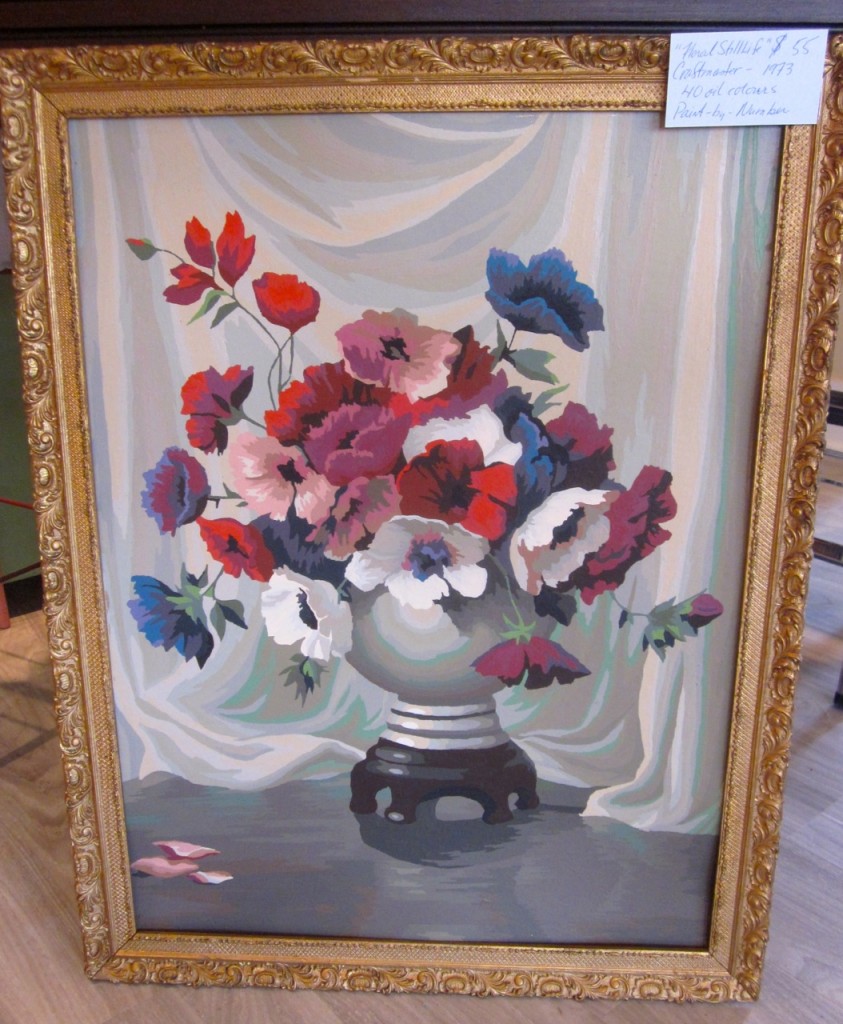 Lovely large still life Paint-by-Number from 1973. 40 oil colours. $55