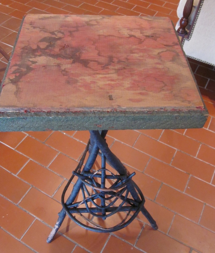 Twig table before transformation.