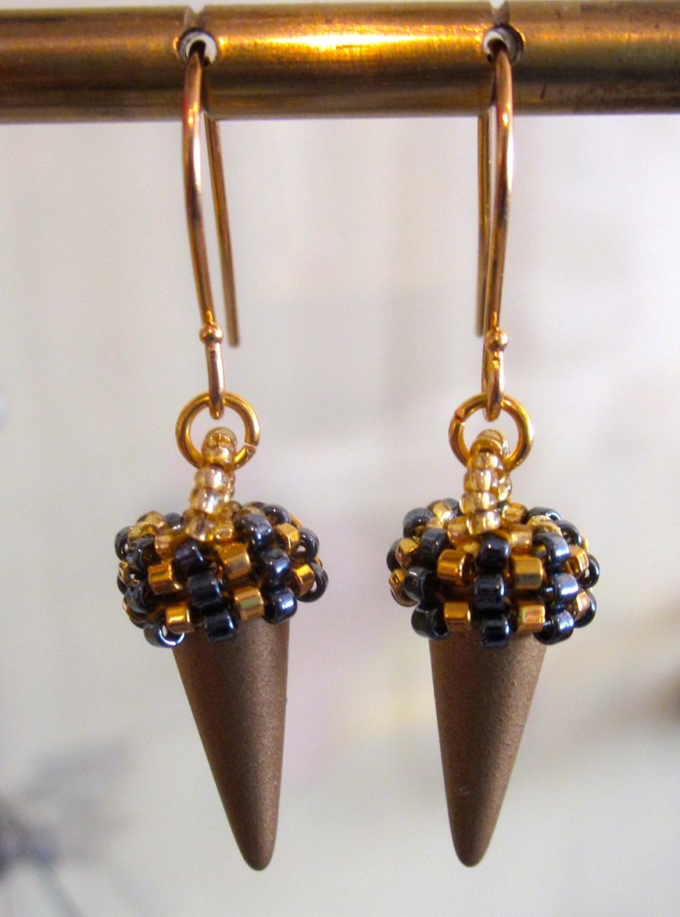 Single earrings $110/pair.