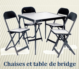 Original Rousseau Metal bridge table and chair set from the 1950s.