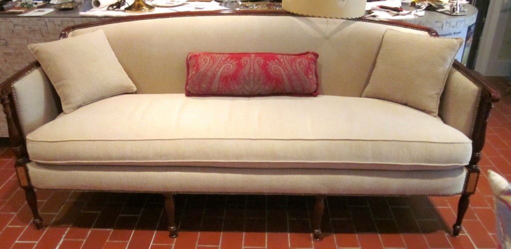 Sofa in the store. 