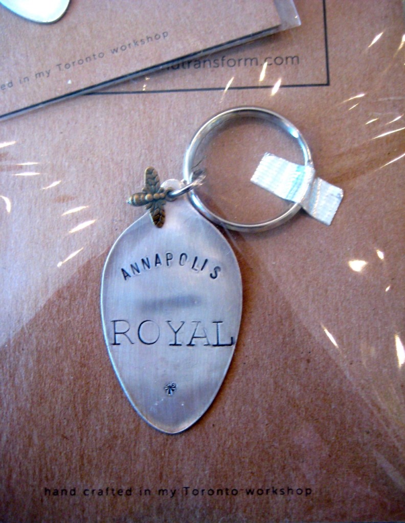 Annapolis Royal stamped key chain $18.95