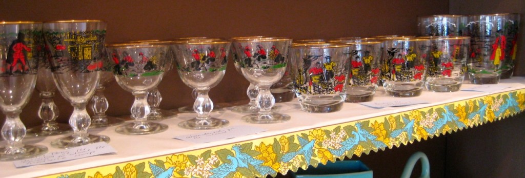 Collection of 28 Treasure Island glasses by Libby $140