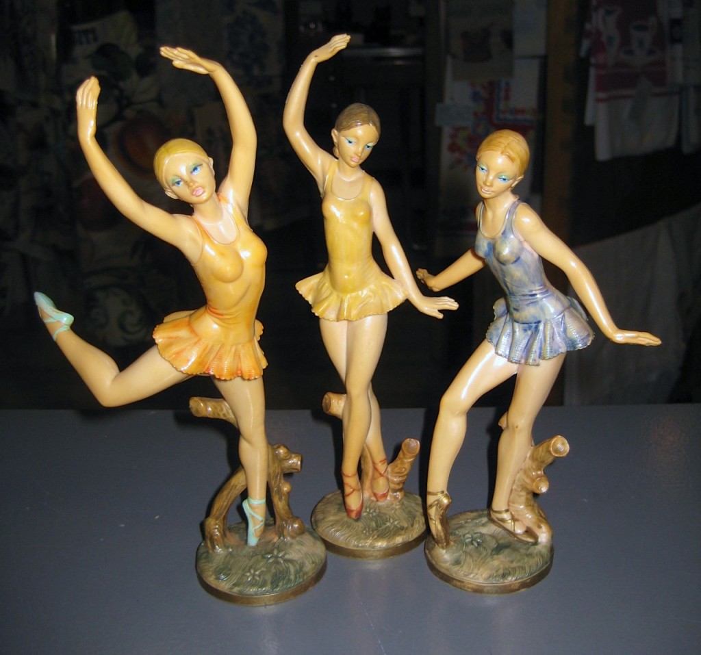 Fontanini trio of ballerinas. $90